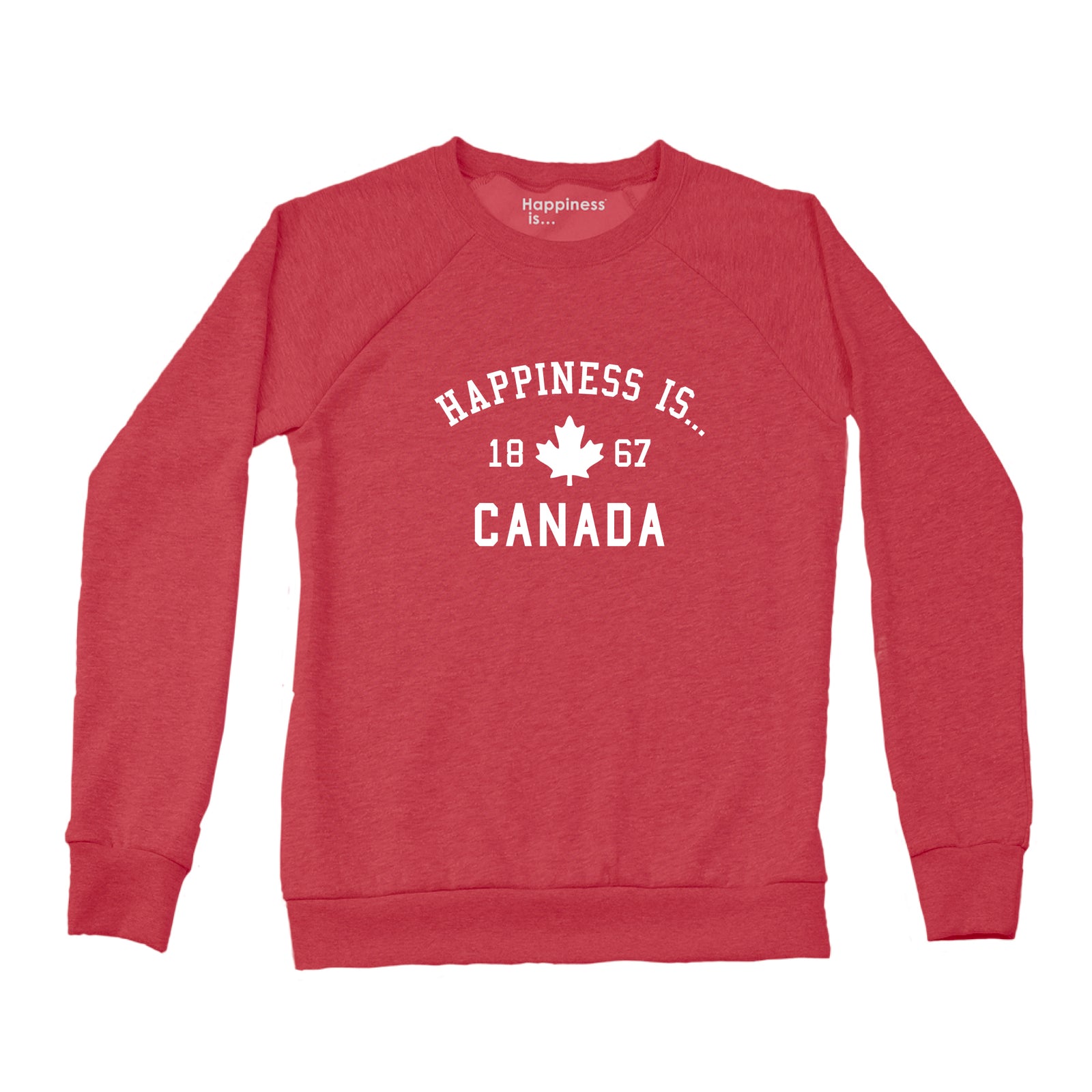 Women's Canada 1867 Crew Sweatshirt, Chili