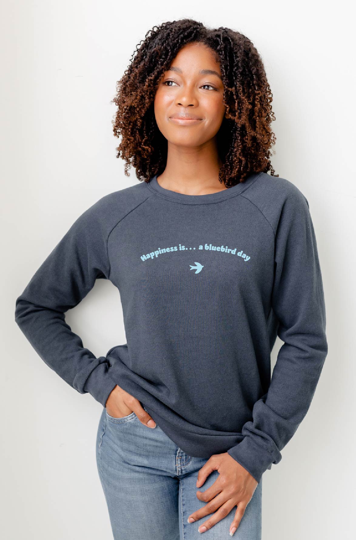 Women&#39;s Bluebird Day Crew Sweatshirt, True Navy