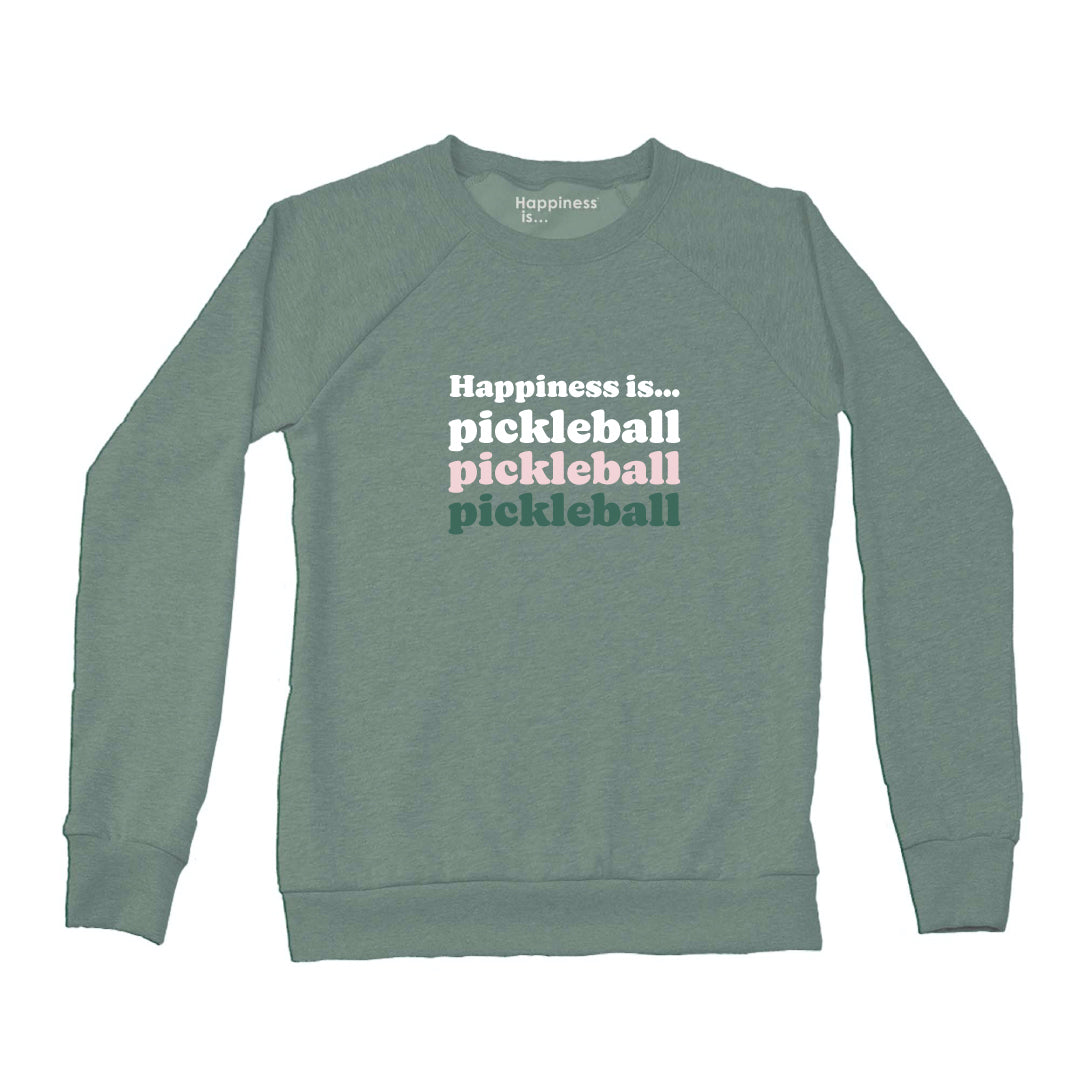 Women's Pickleball Triple Crew Sweatshirt, Sage