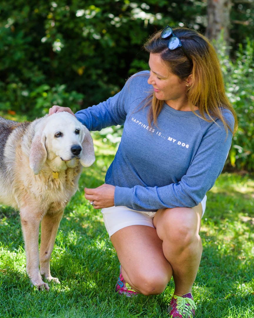 Women&#39;s My Dog Crew Sweatshirt, Heather Navy