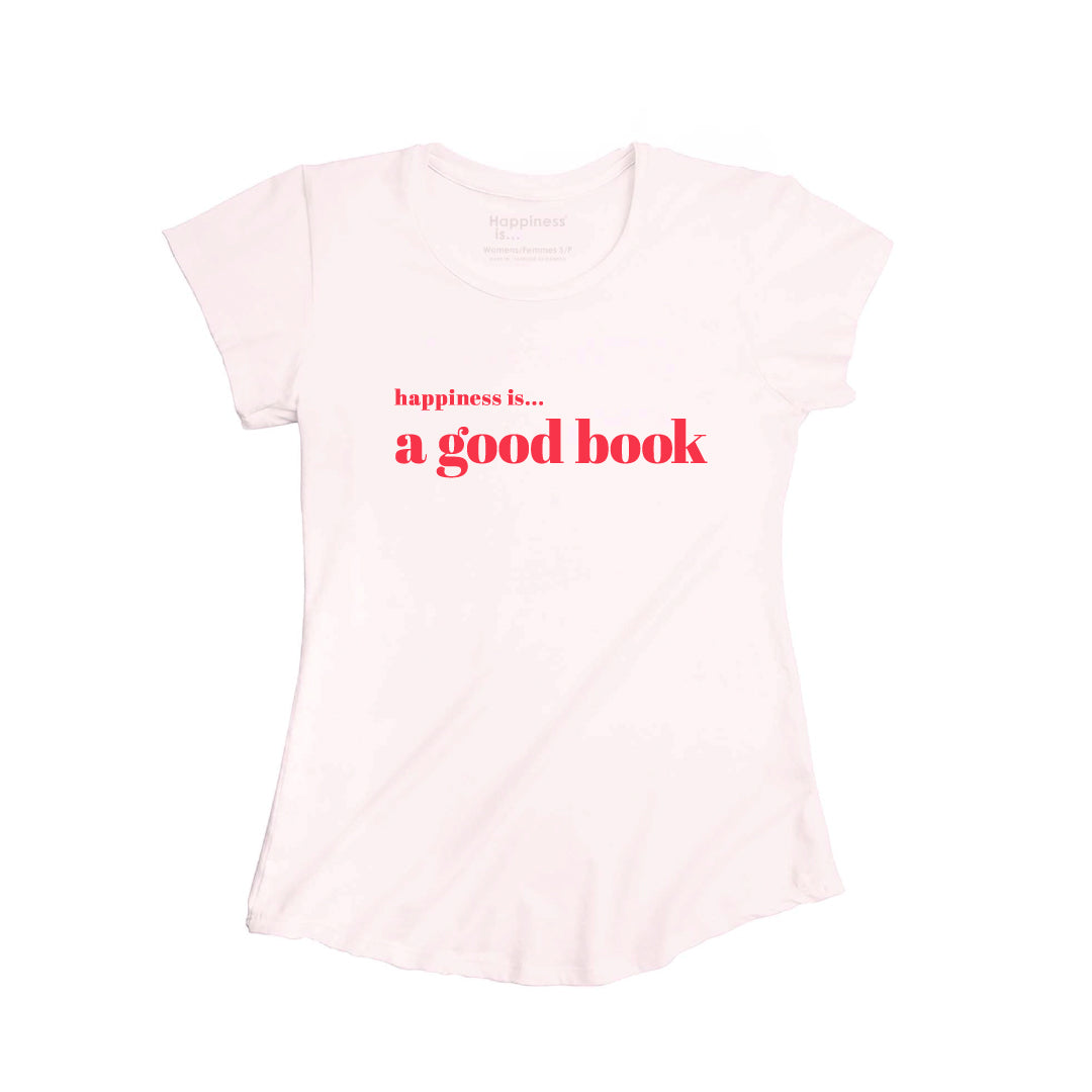 Women&#39;s Good Book Bamboo T-Shirt, Ballet Pink