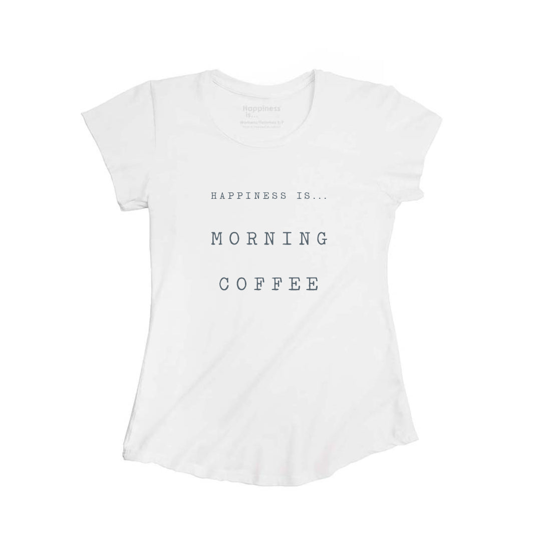 Women&#39;s Coffee Bamboo T-Shirt, White