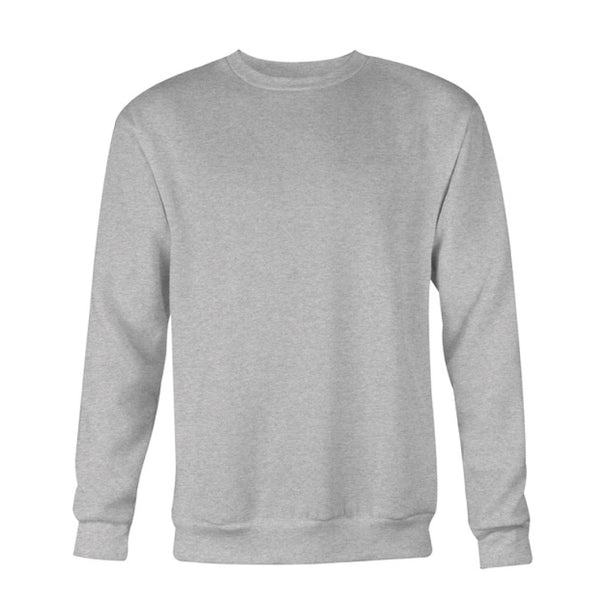 Plain gray clearance crewneck sweatshirt