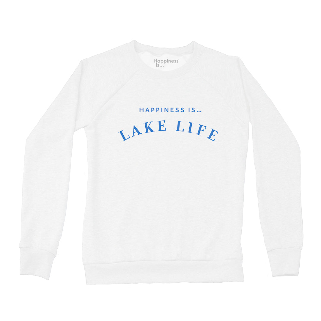 Women&#39;s Lake Life Crew Sweatshirt, White