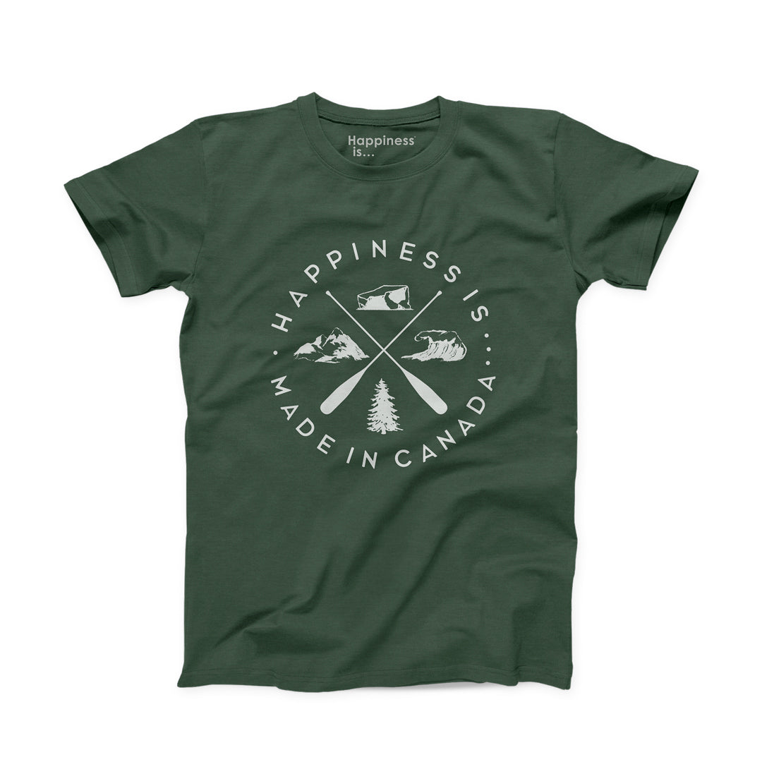 Men&#39;s Crest T-Shirt, Forest Green