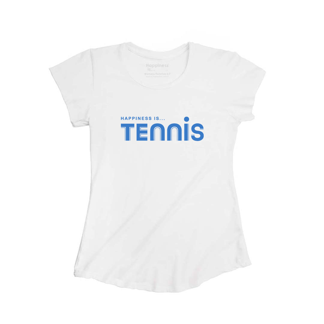Women&#39;s Tennis Bamboo T-Shirt, White