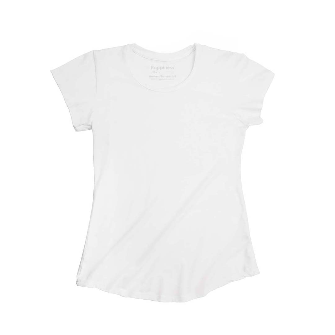 Women&#39;s Plain Bamboo T-Shirt, White