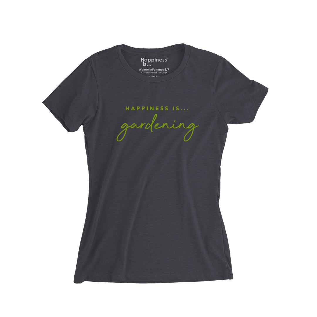 Women&#39;s Gardening T-Shirt, Vintage Black