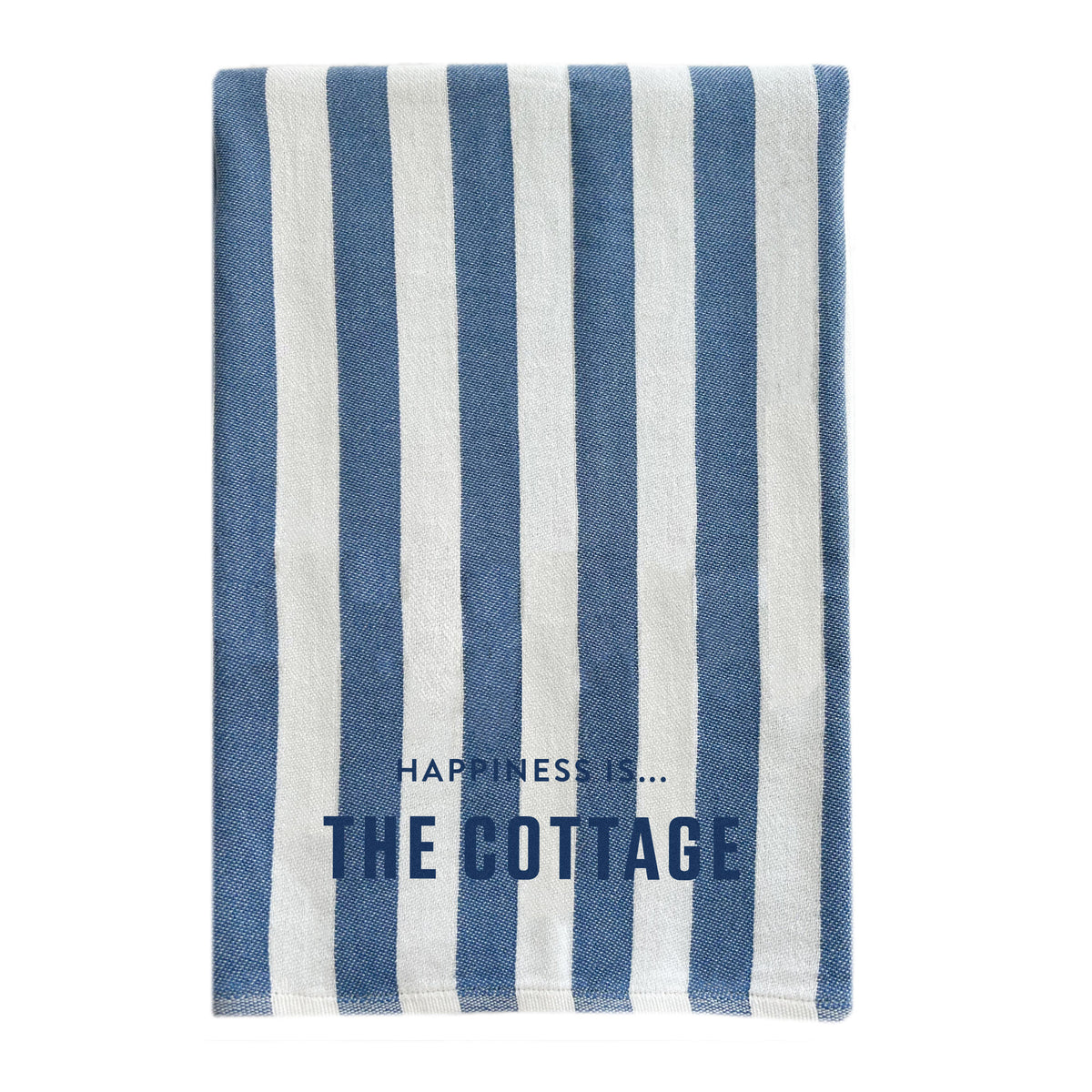 Everywhere Towel: Cottage, Stripe Blue