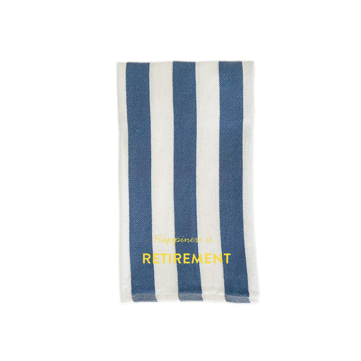 Custom Tea/Hand Towel, Striped Blue