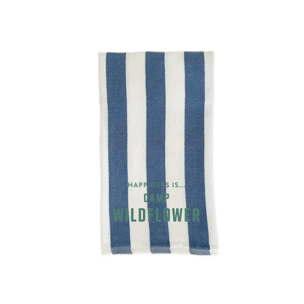 Custom Tea/Hand Towel, Striped Blue