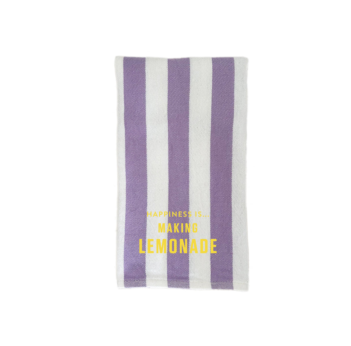 Custom Tea/Hand Towel, Striped Lilac