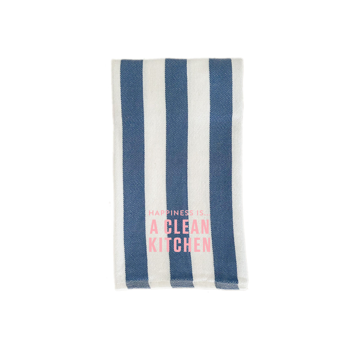 Custom Tea/Hand Towel, Striped Blue