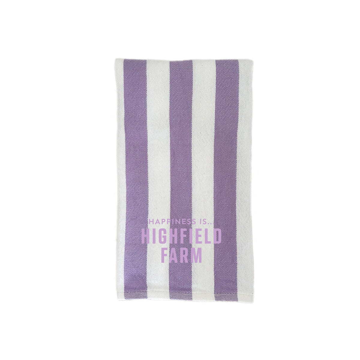 Custom Tea/Hand Towel, Striped Lilac