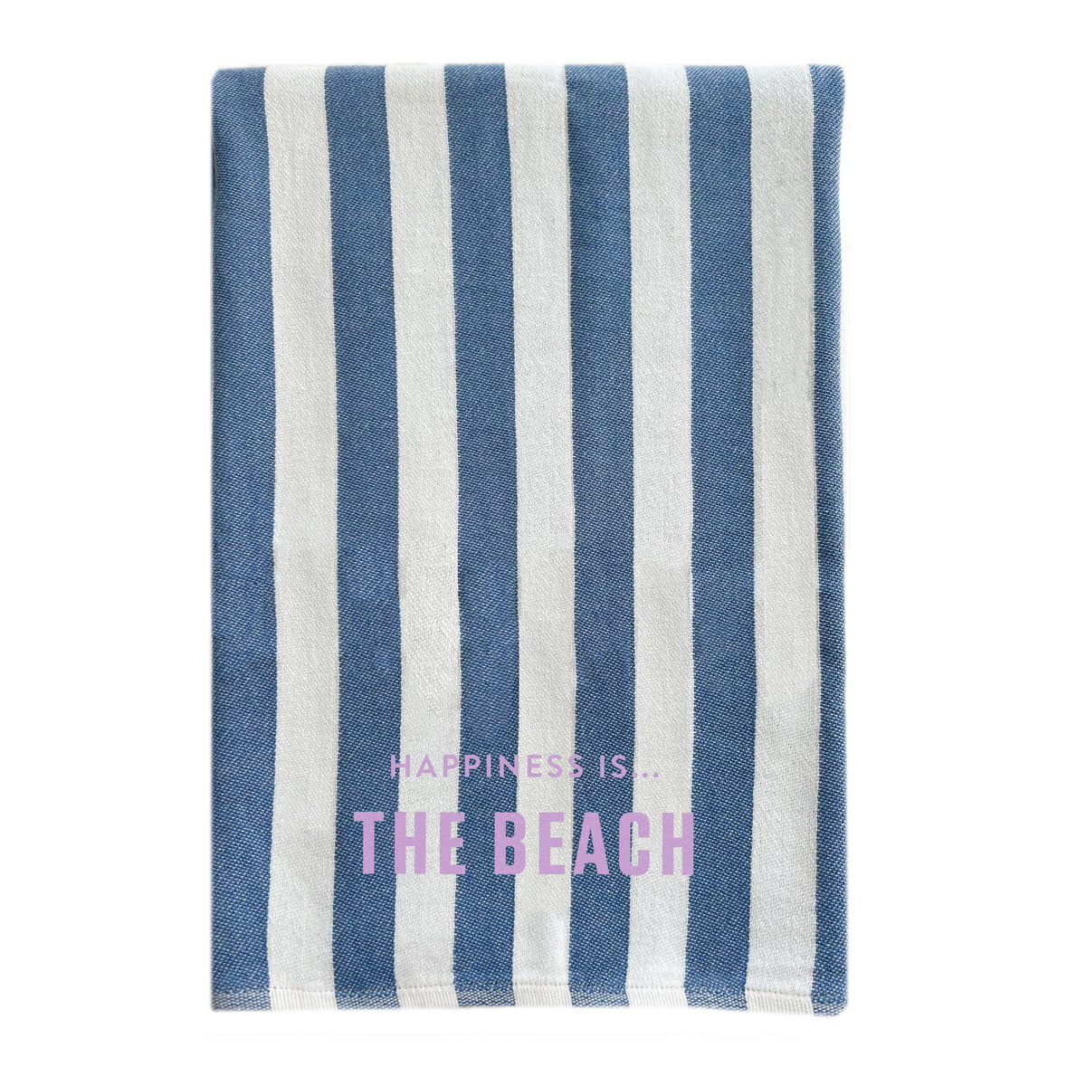 Everywhere Towel: Beach, Stripe Blue