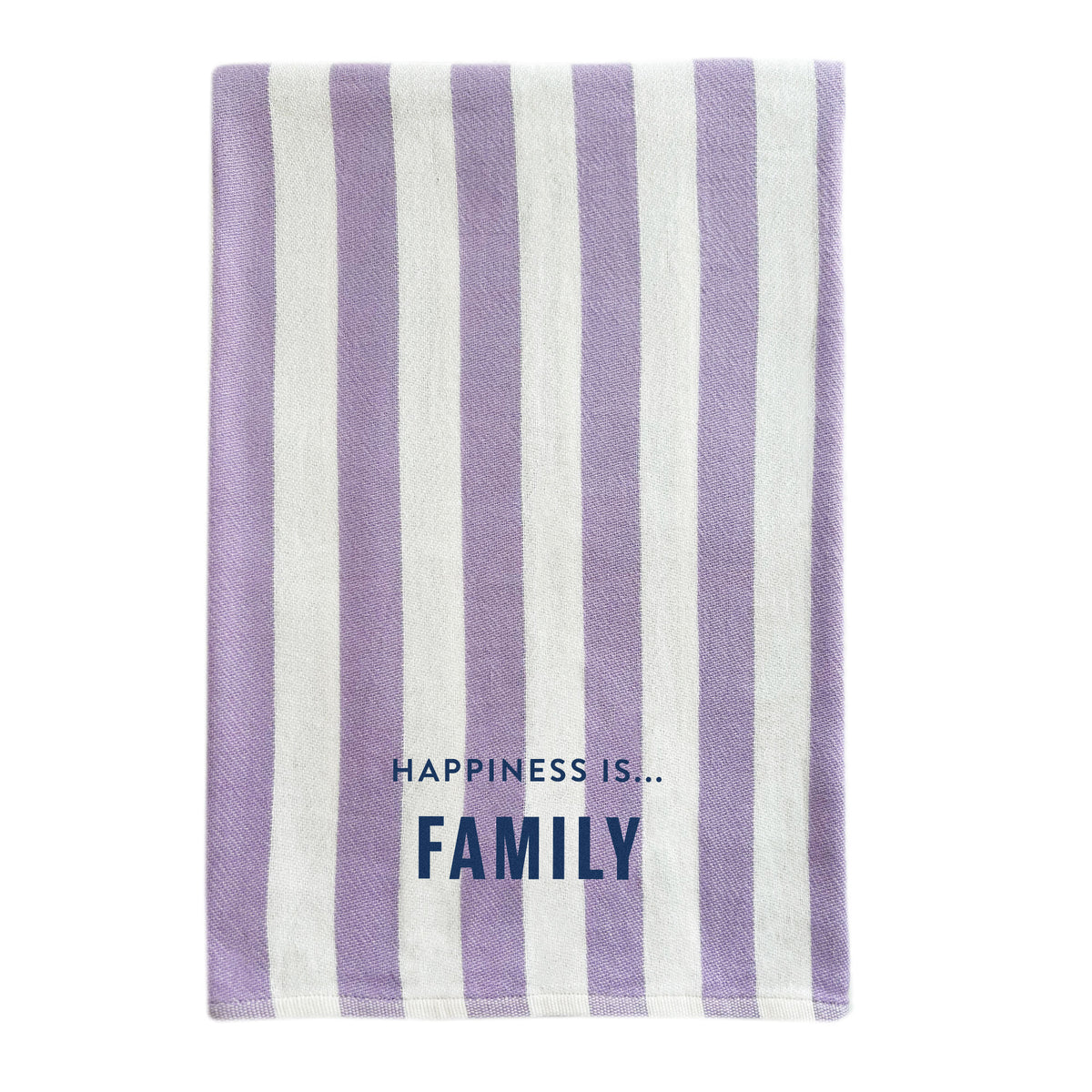 Everywhere Towel: Family, Stripe Lilac