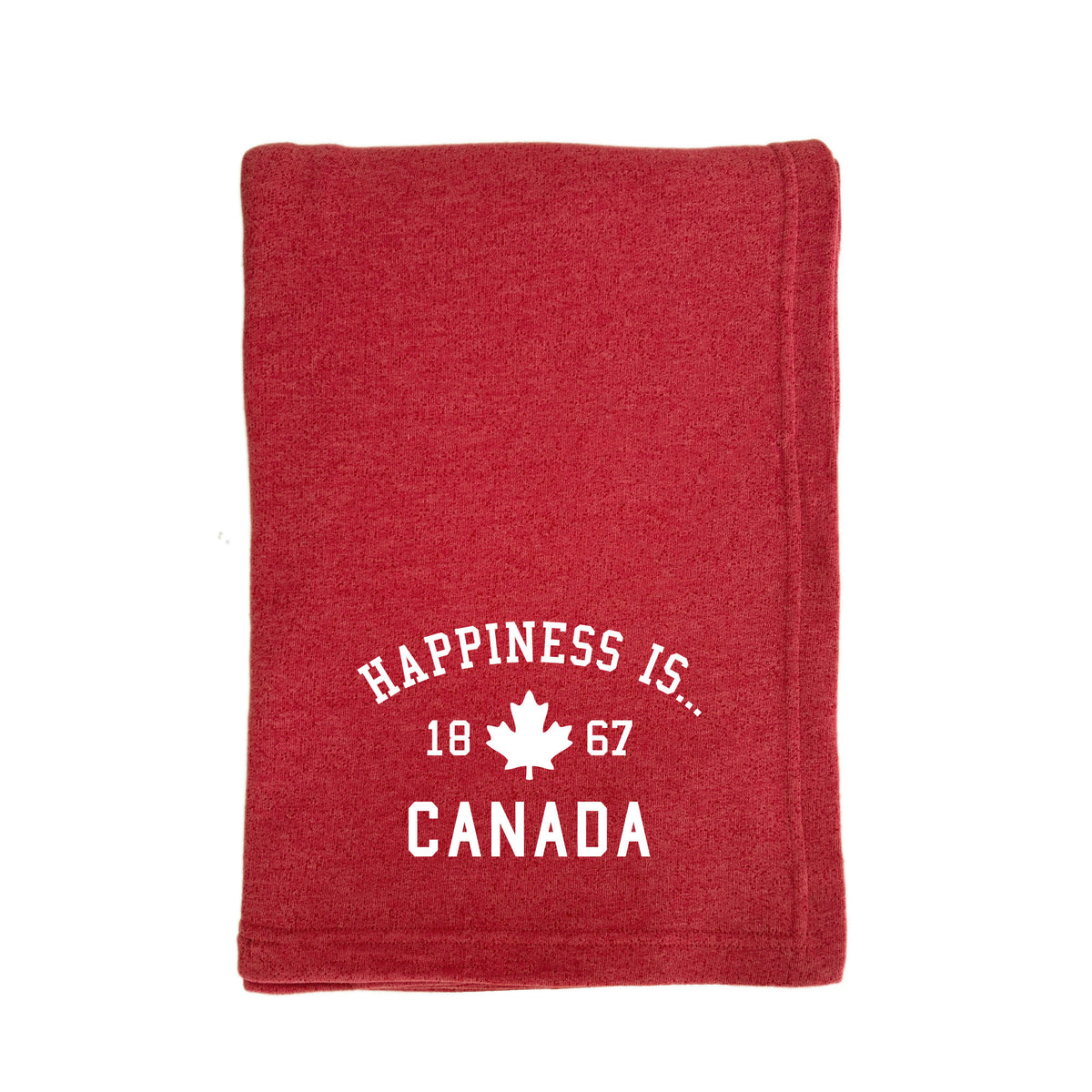 Everywhere Throw Blanket: Canada 1867, chili