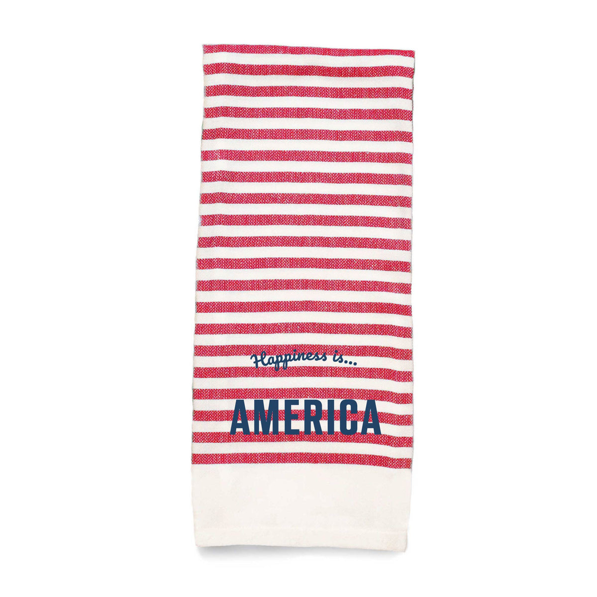 Tea Towel America Striped, Red