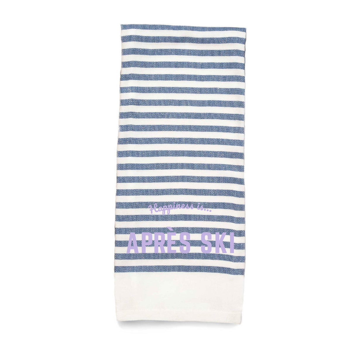 Tea Towel Apres-Ski Striped, Blue