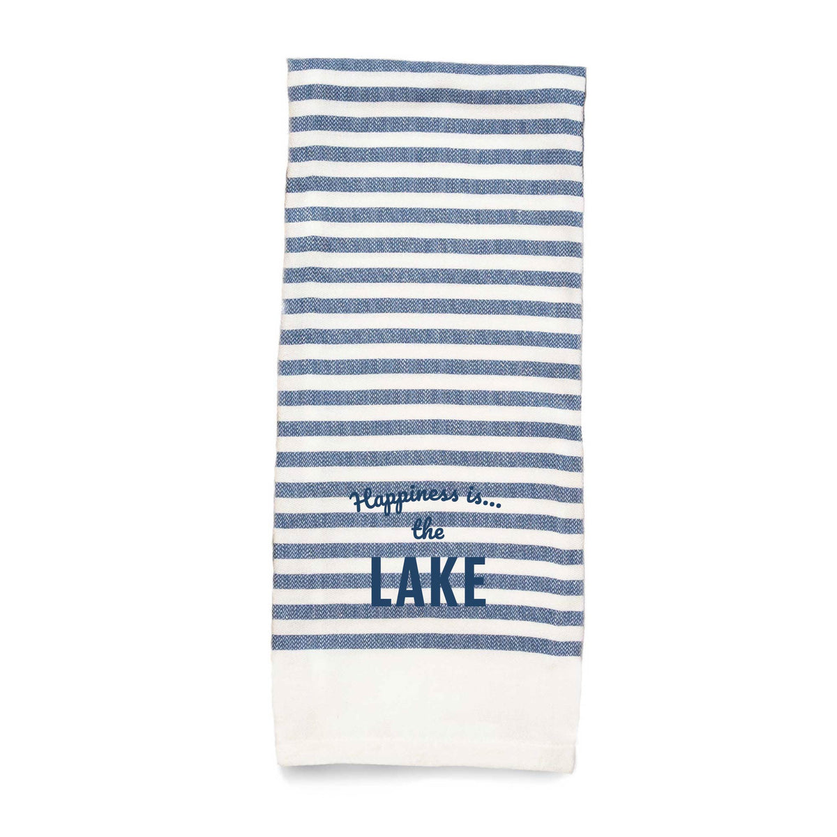 Tea Towel Lake Striped, Blue