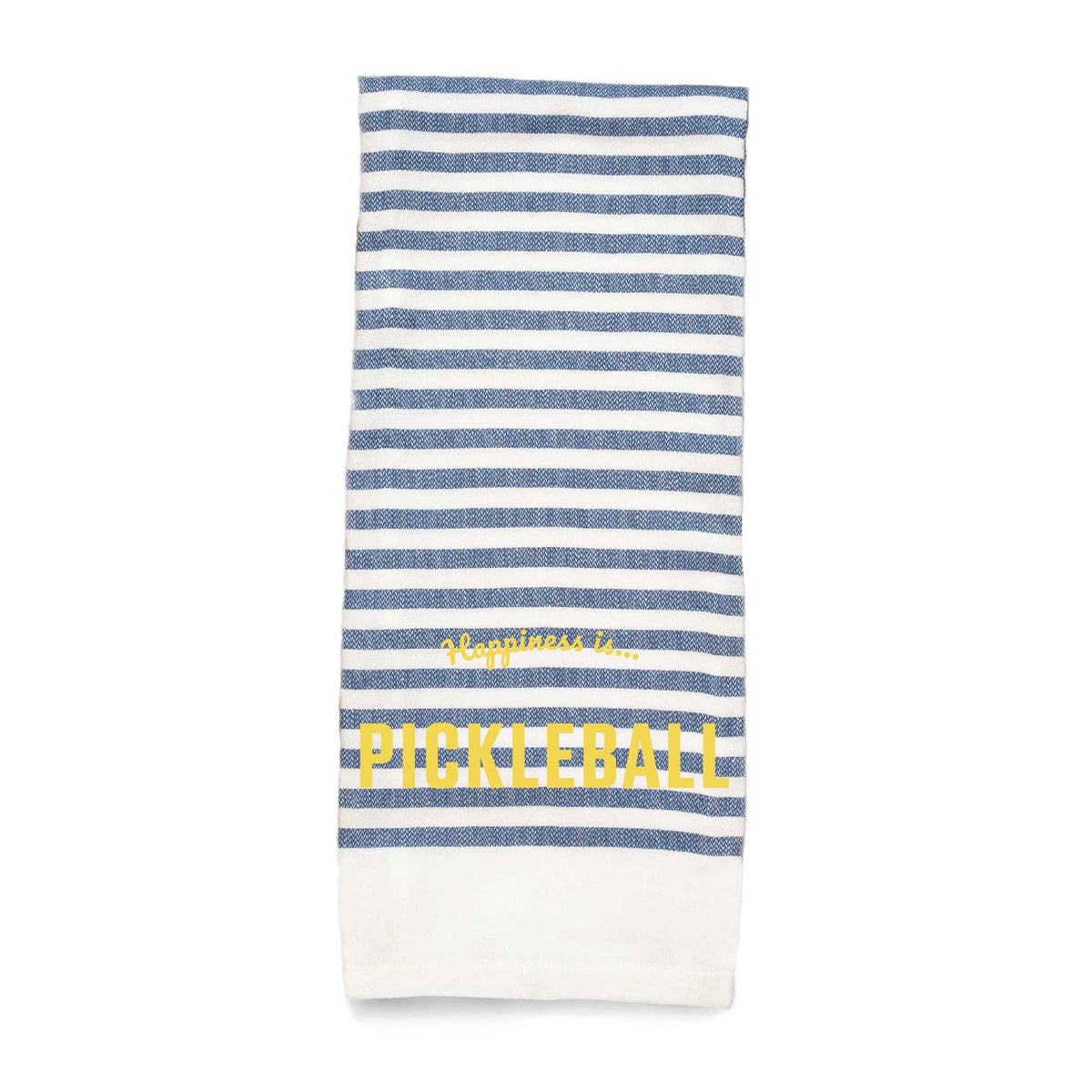 Tea Towel Pickleball Striped, Blue