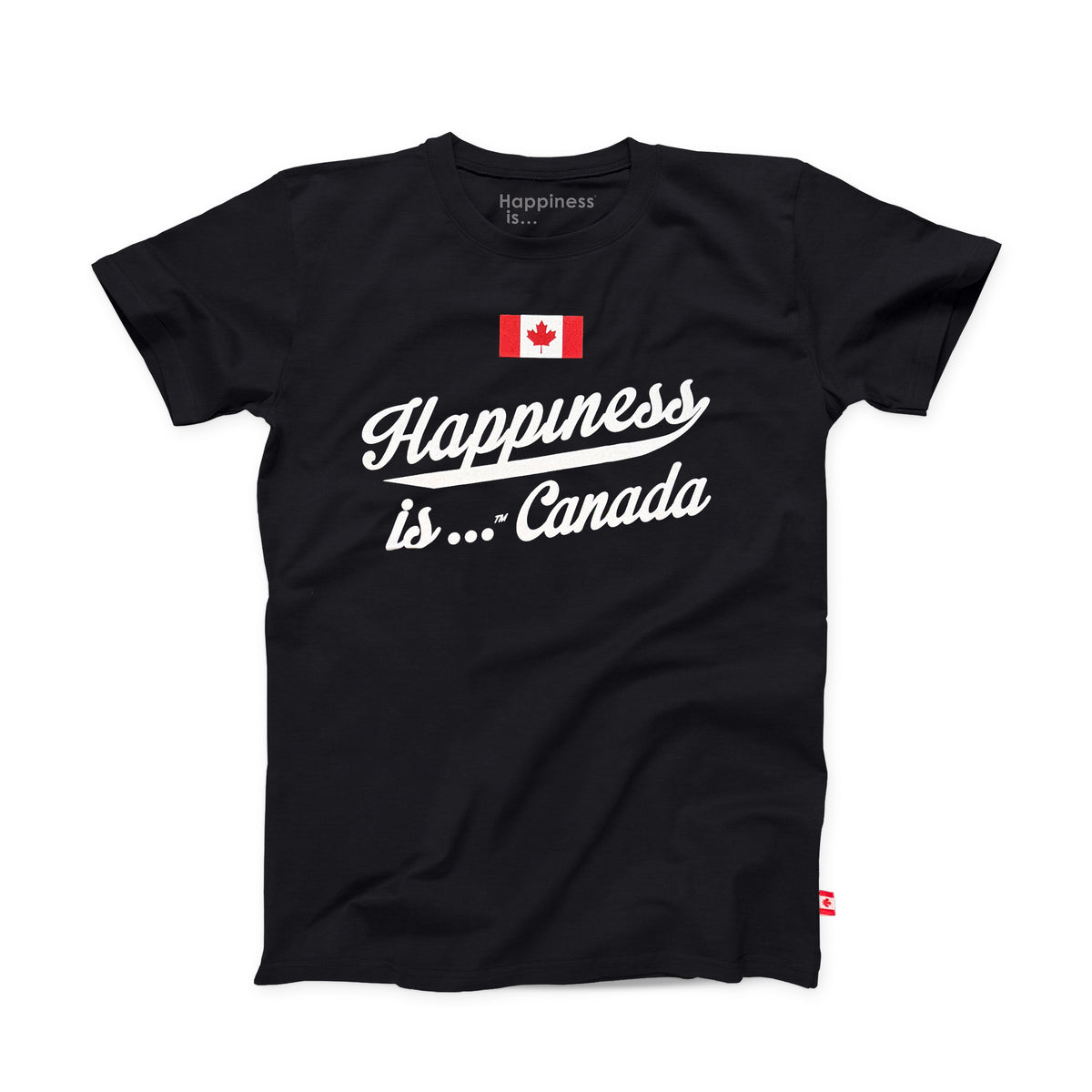 Men's Canada Flag T-shirt, Jet Black