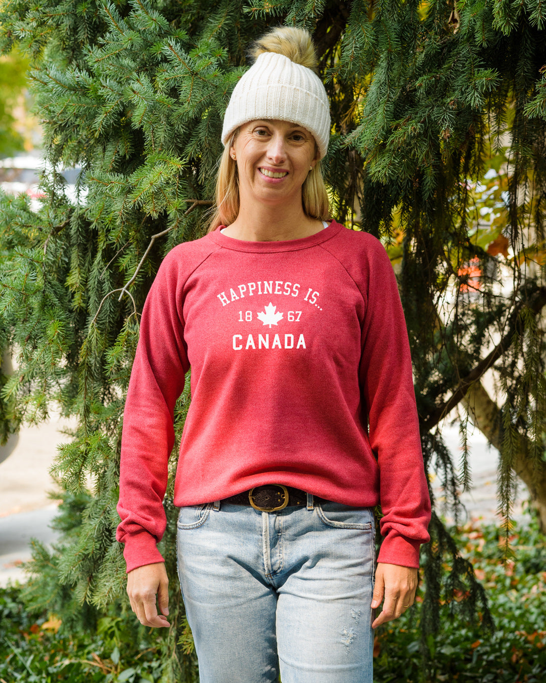 Women&#39;s Canada 1867 Crew Sweatshirt, Chili Pepper