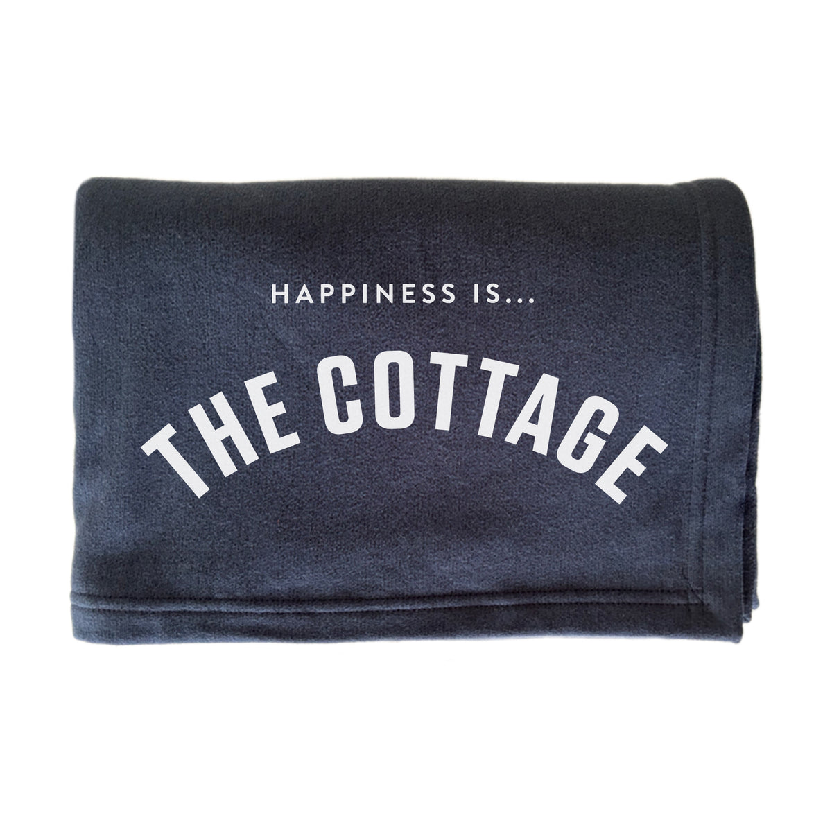 Everywhere Throw Blanket: Cottage, True Navy with White