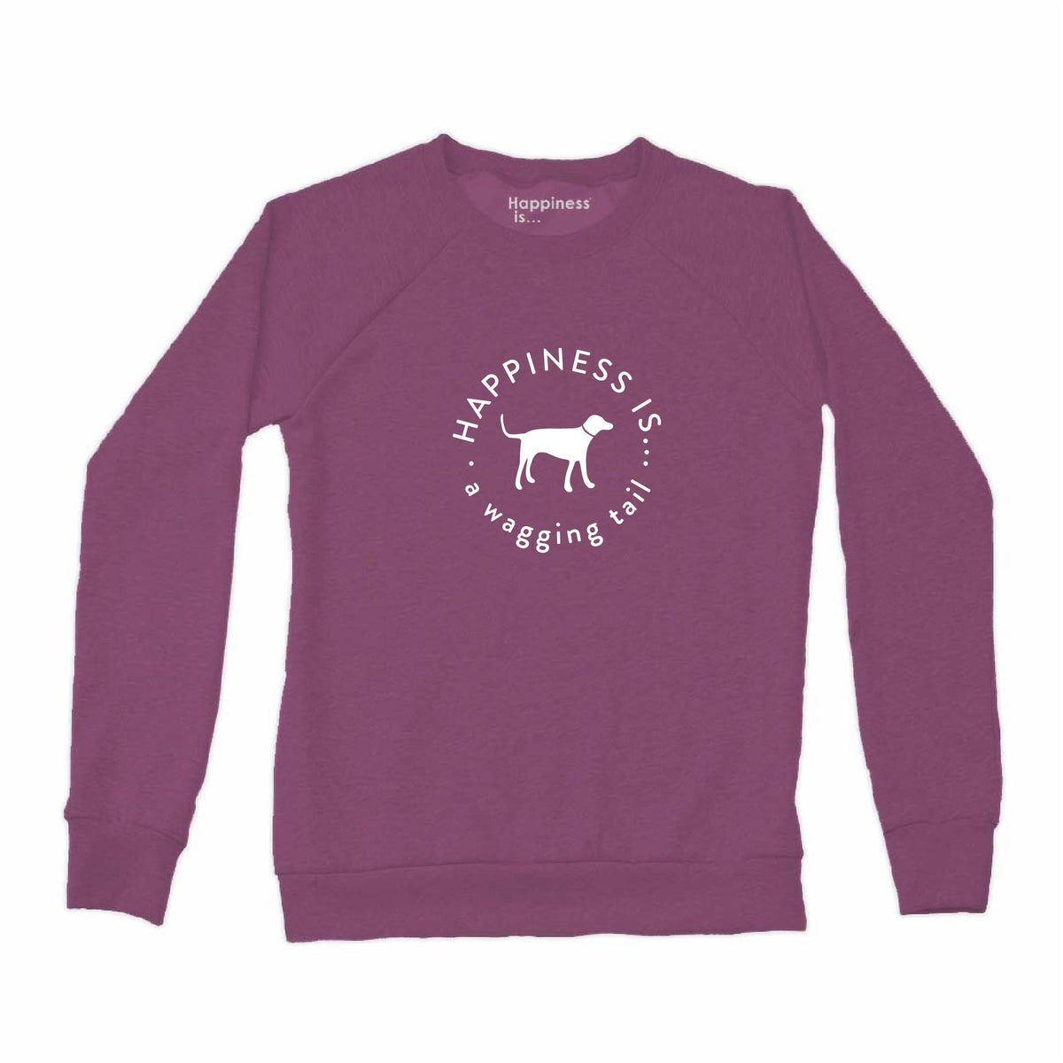 Women&#39;s Wagging Tail Crew Sweatshirt, Plum