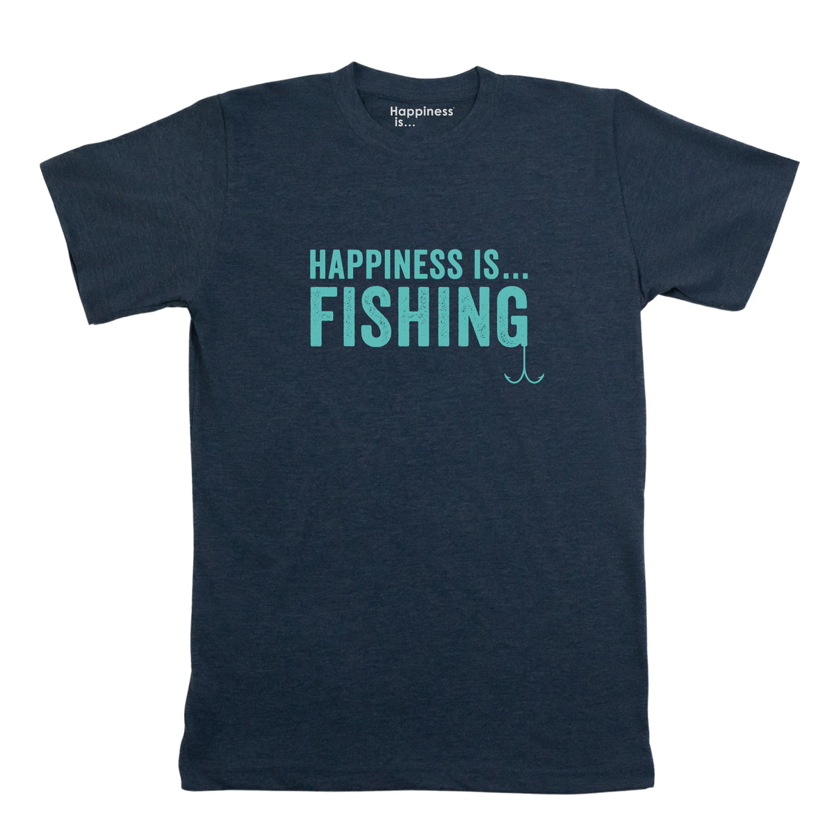 Men&#39;s Fishing T-Shirt, Heather Navy