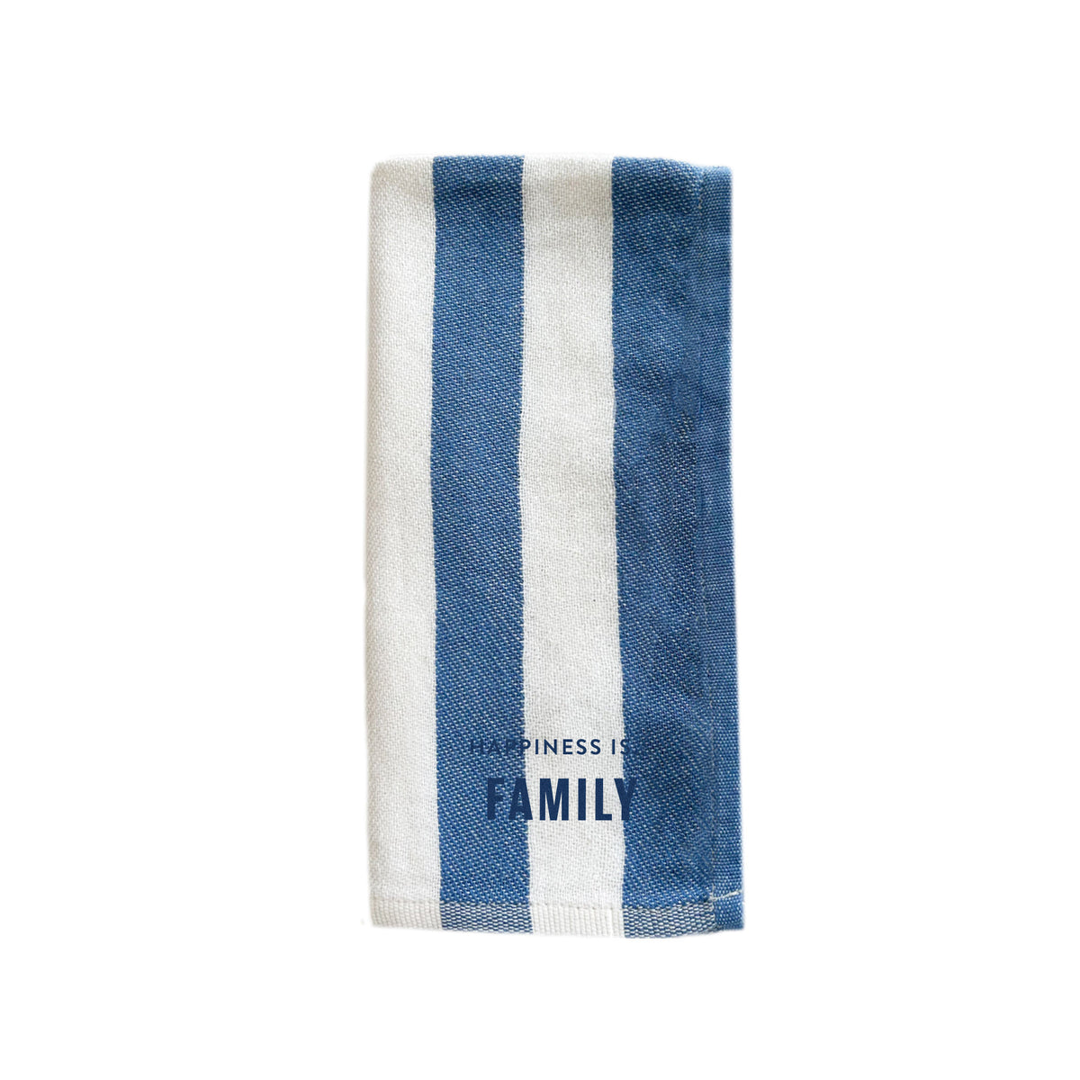Napkin: Family, Blue Stripe