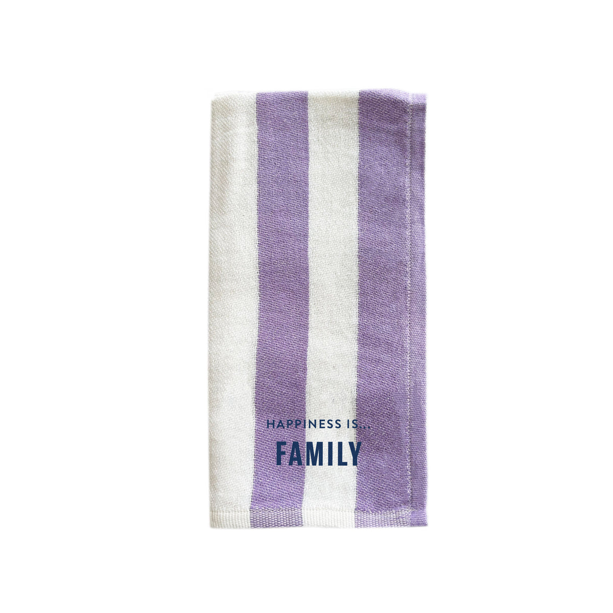 Napkin: Family, Lilac Stripe
