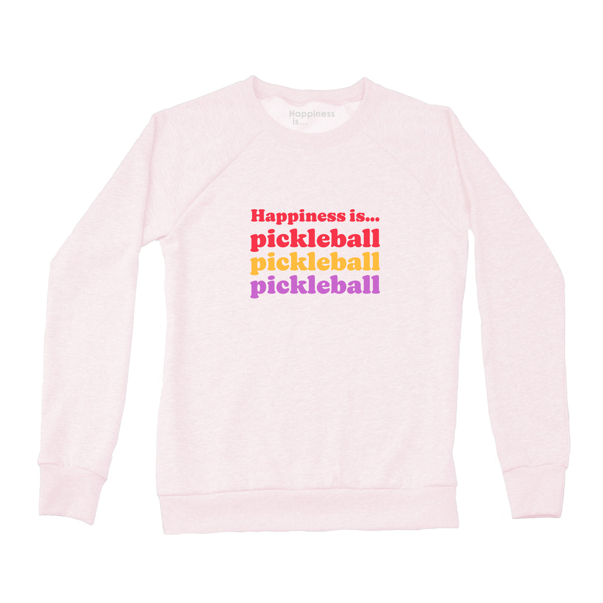 Women&#39;s Pickleball Triple Crew Sweatshirt, Ballet Pink
