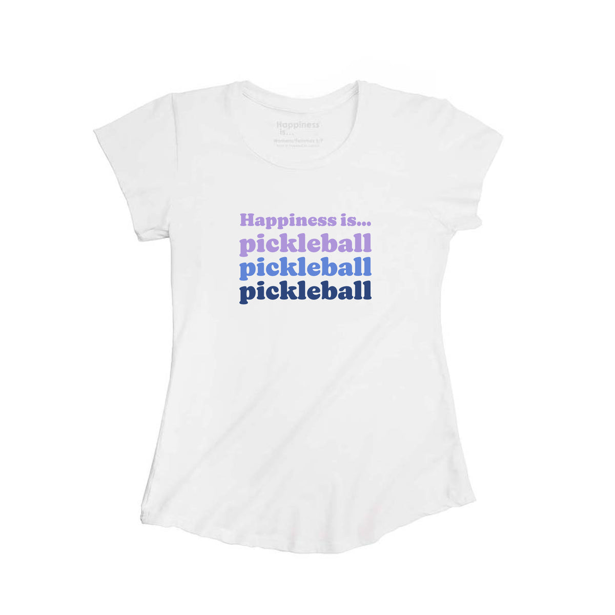 Women&#39;s Pickleball Triple Bamboo T-Shirt, White