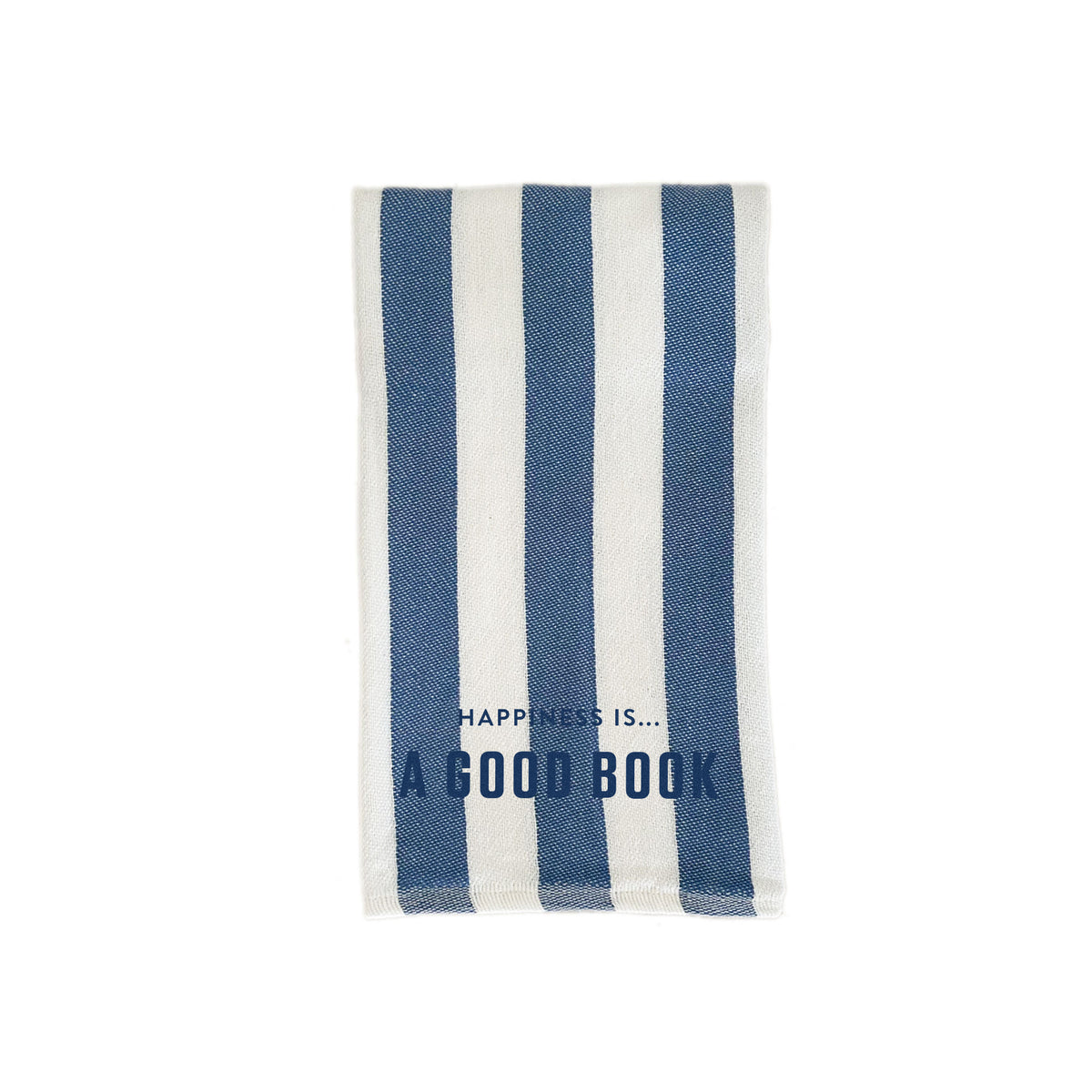 Tea/Hand Towel Good Book, Striped Blue