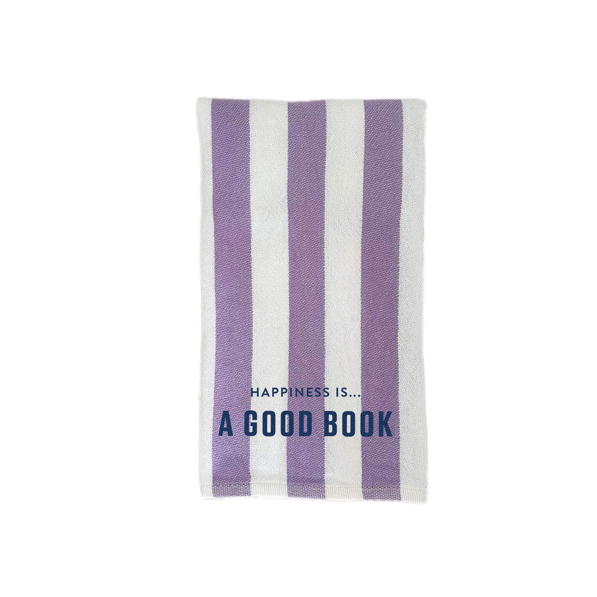 Tea/Hand Towel Good Book, Striped Lilac