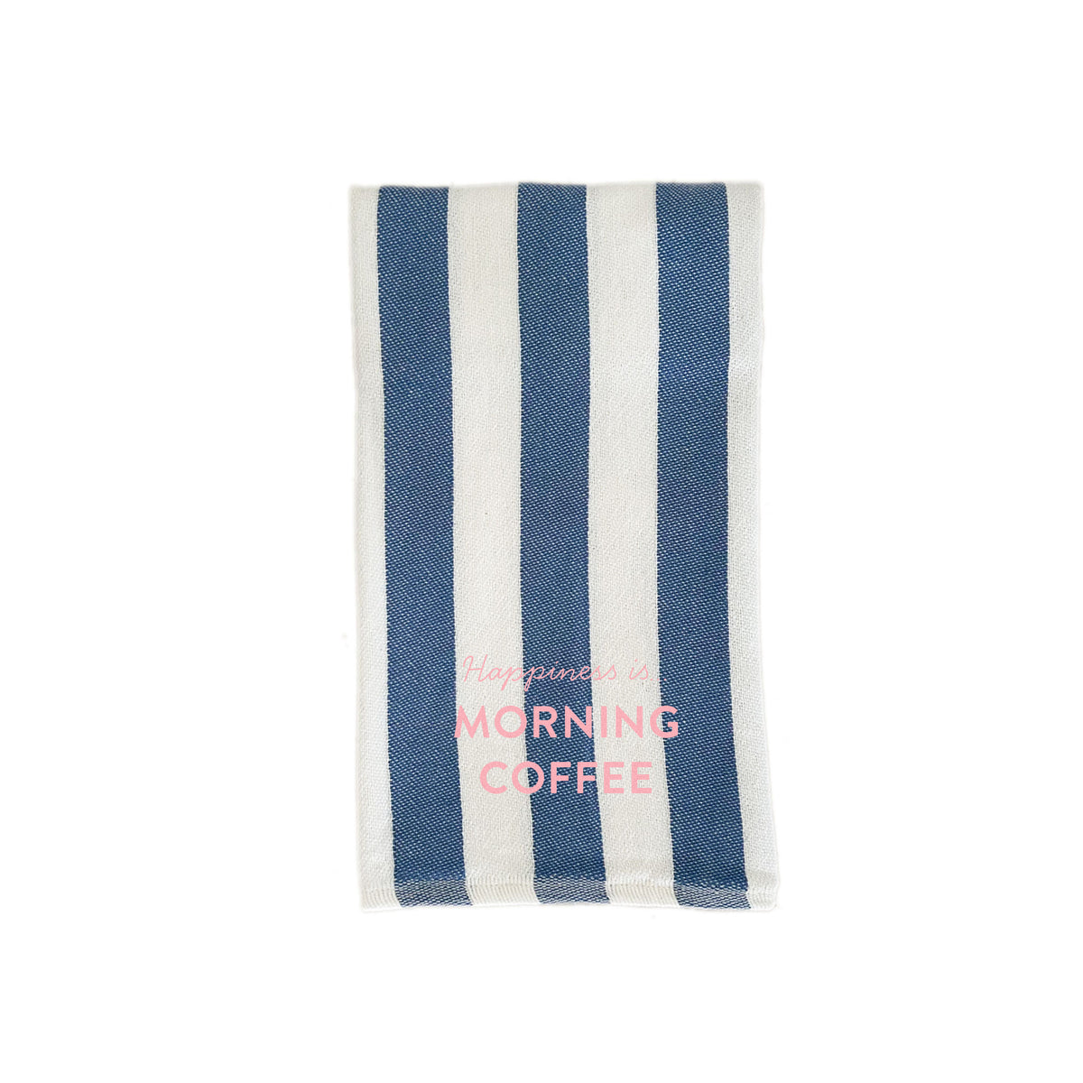 Tea/Hand Towel Coffee, Striped Blue