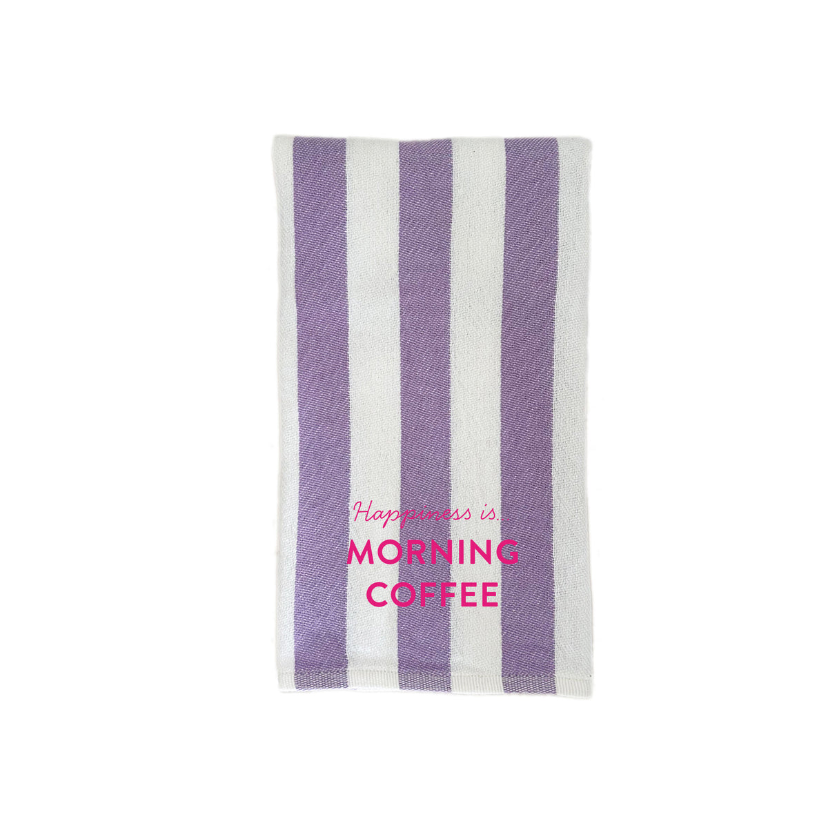 Tea/Hand Towel Coffee, Striped Lilac