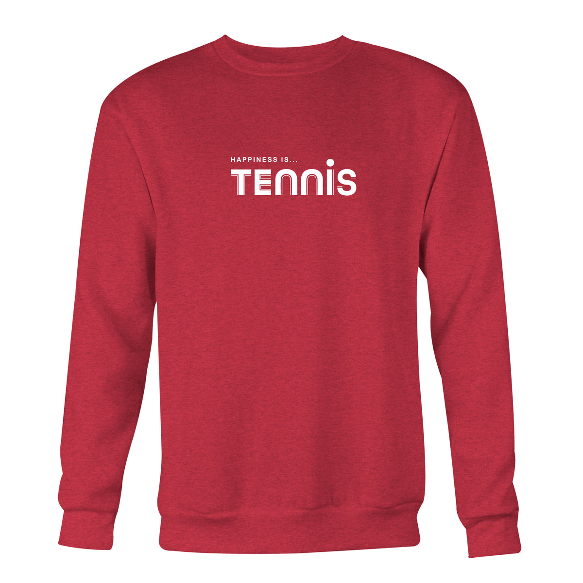 Men&#39;s Tennis Crew Sweatshirt, Chili