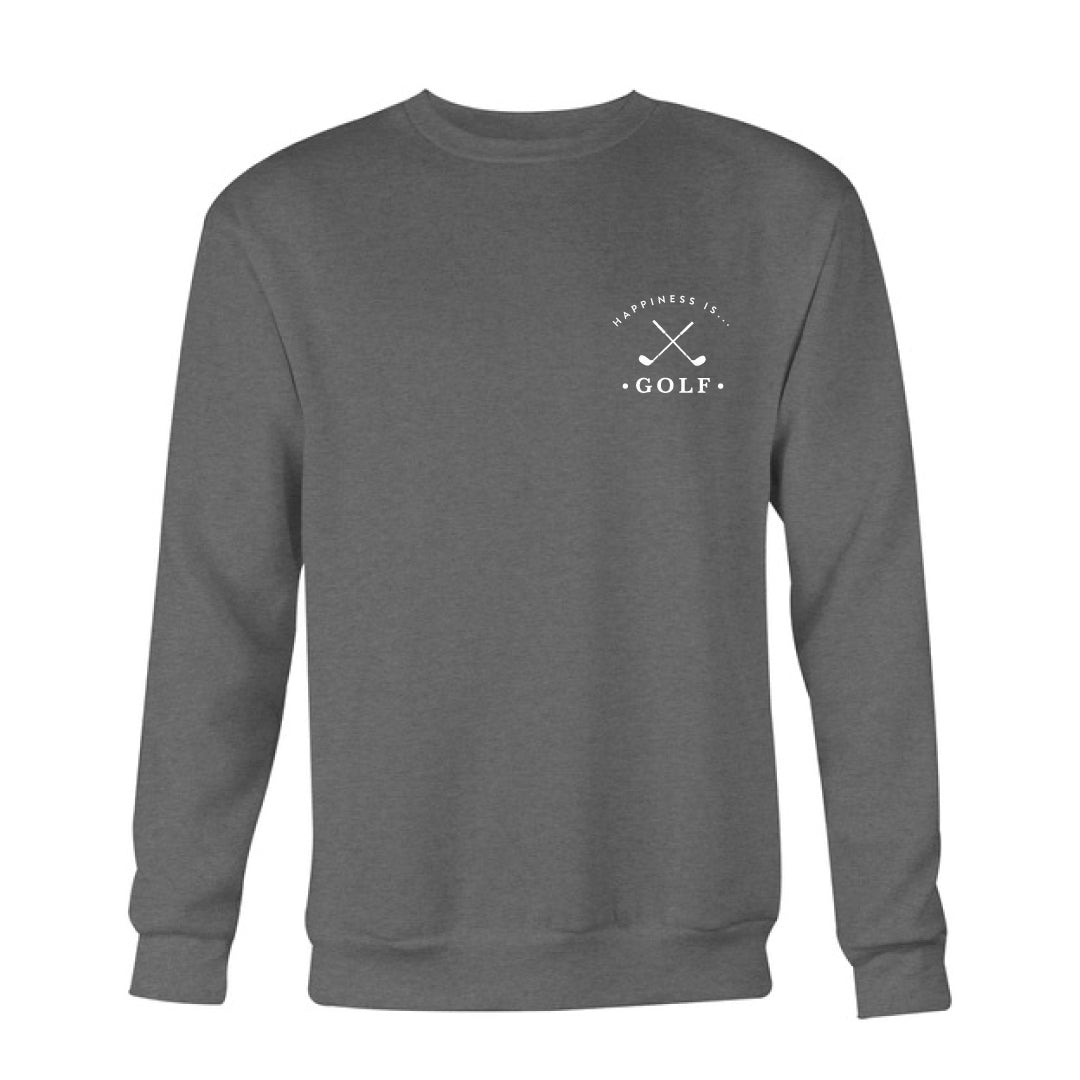 Men&#39;s Golf Crew Sweatshirt, Charcoal