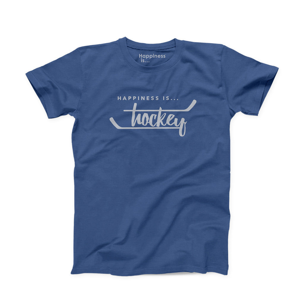 Youth Hockey T Shirt Blue
