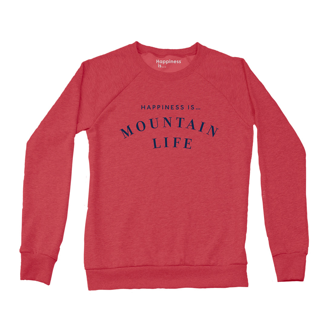 Women&#39;s Mountain Life Crew Sweatshirt, Chili Pepper