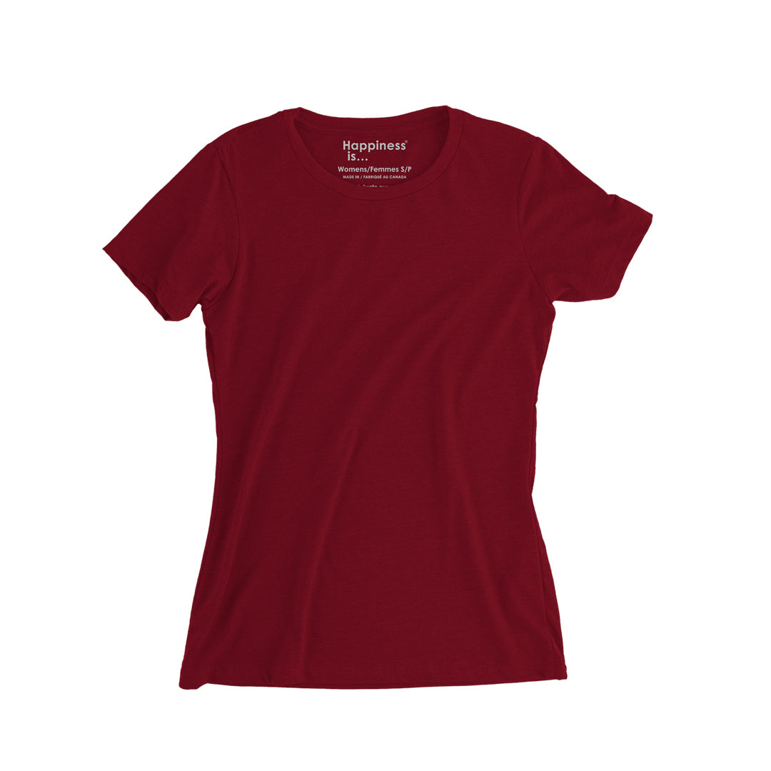 Women&#39;s Plain T-shirt, Red