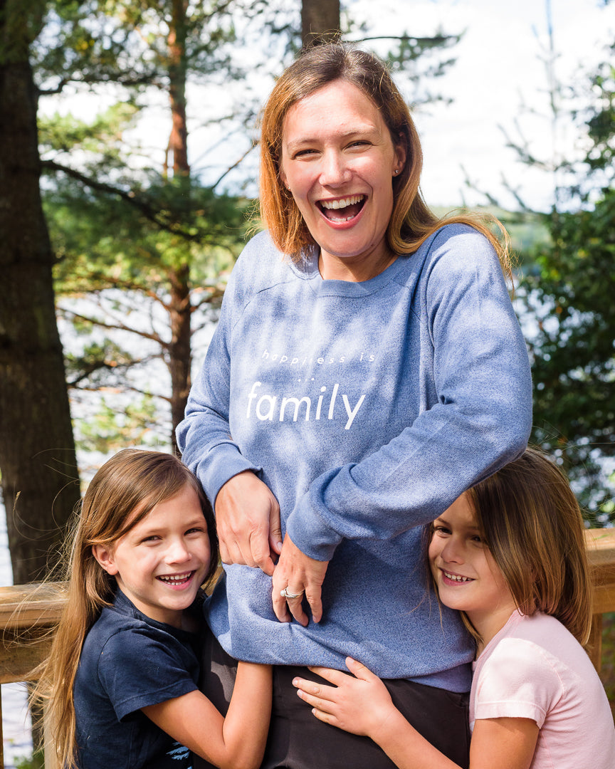 Women&#39;s Family Crew Sweatshirt, Heather Navy