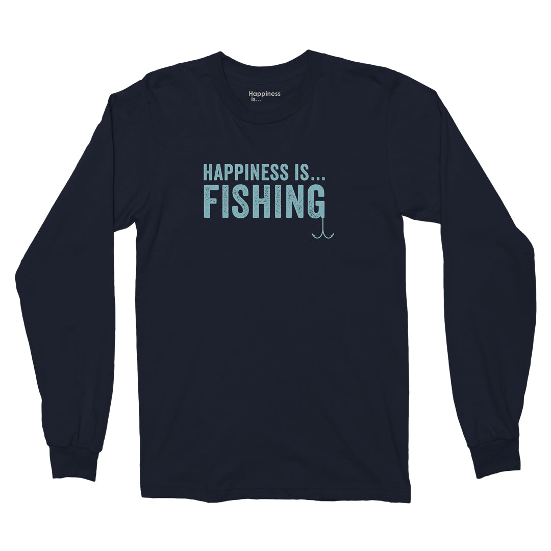 Men's Fishing Long Sleeve T, Navy
