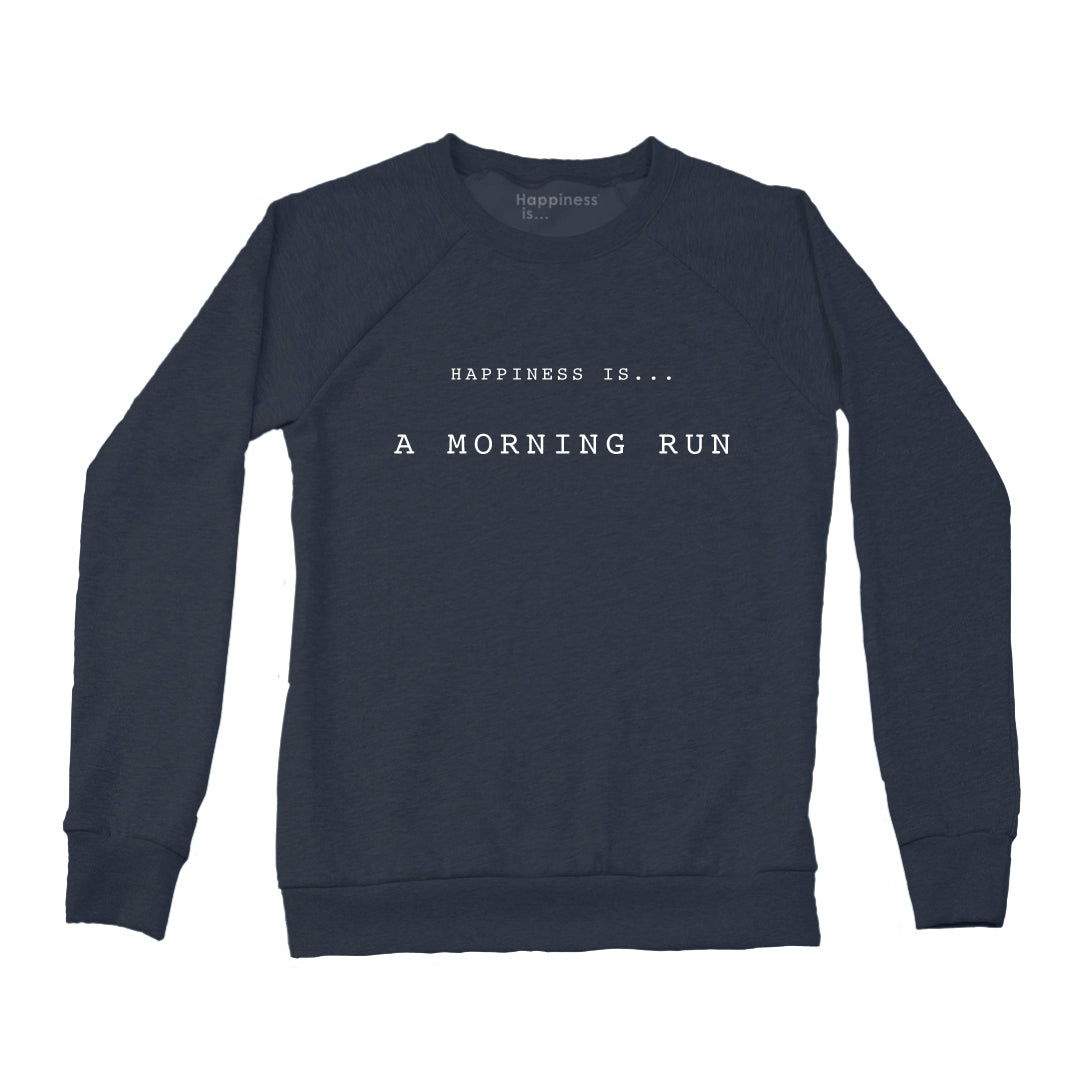 Women&#39;s Morning Run Crew Sweatshirt, True Navy