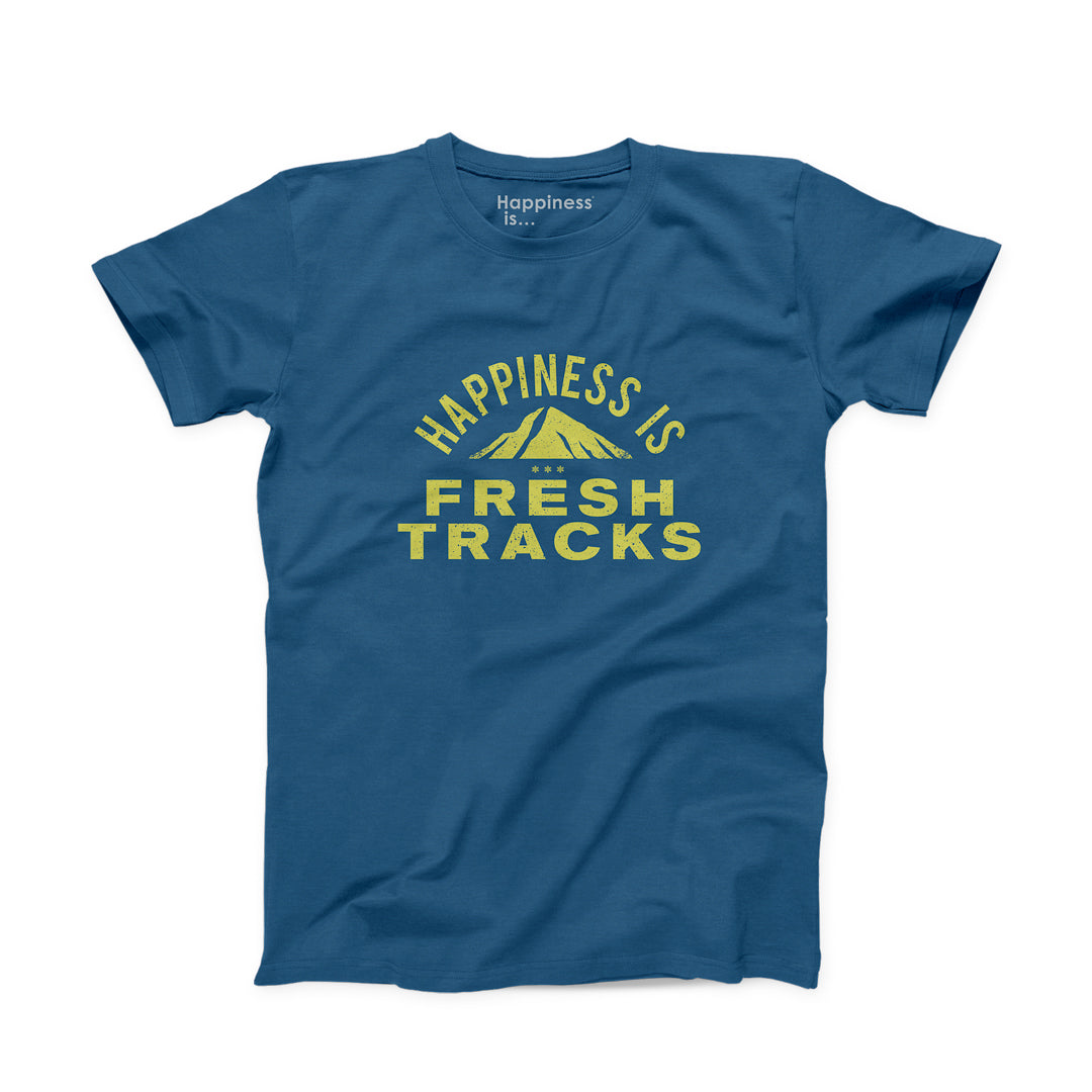 Men&#39;s Fresh Tracks T-Shirt, Sea Blue
