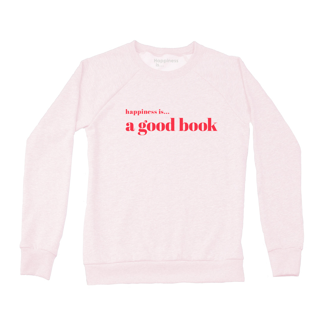 Women&#39;s Good Book Crew Sweatshirt, Ballet Pink