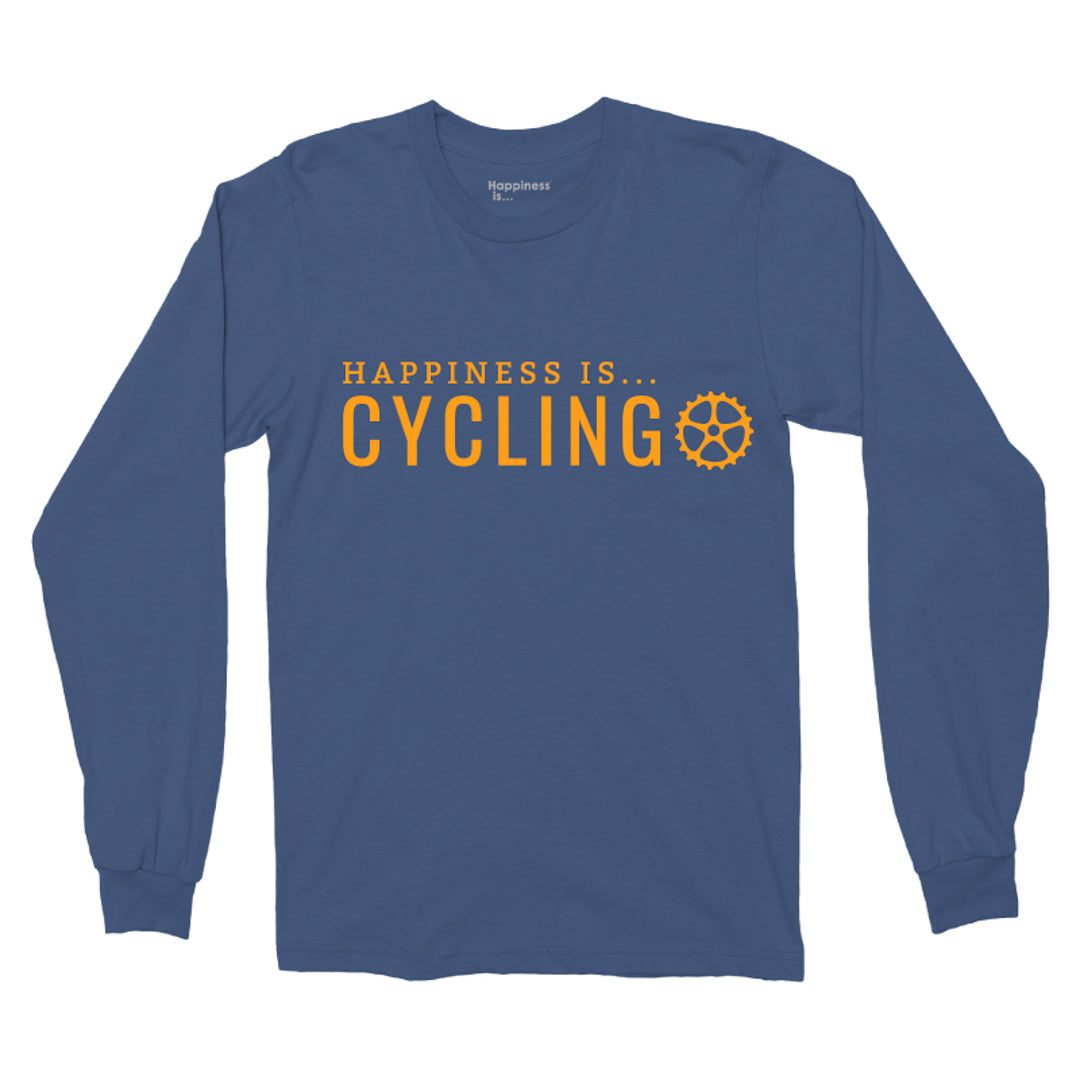Men's Cycling Long Sleeve T, Blue