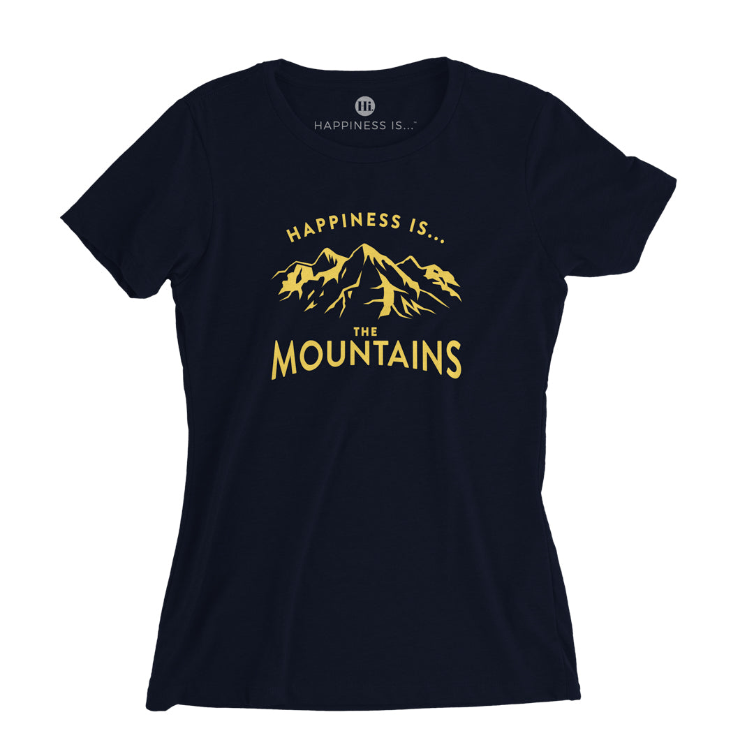 Women's Mountains T-Shirt, Navy